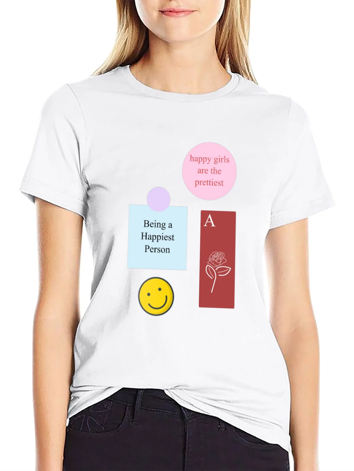 Graphic Print Cotton Tee - Happy Theme product image 8
