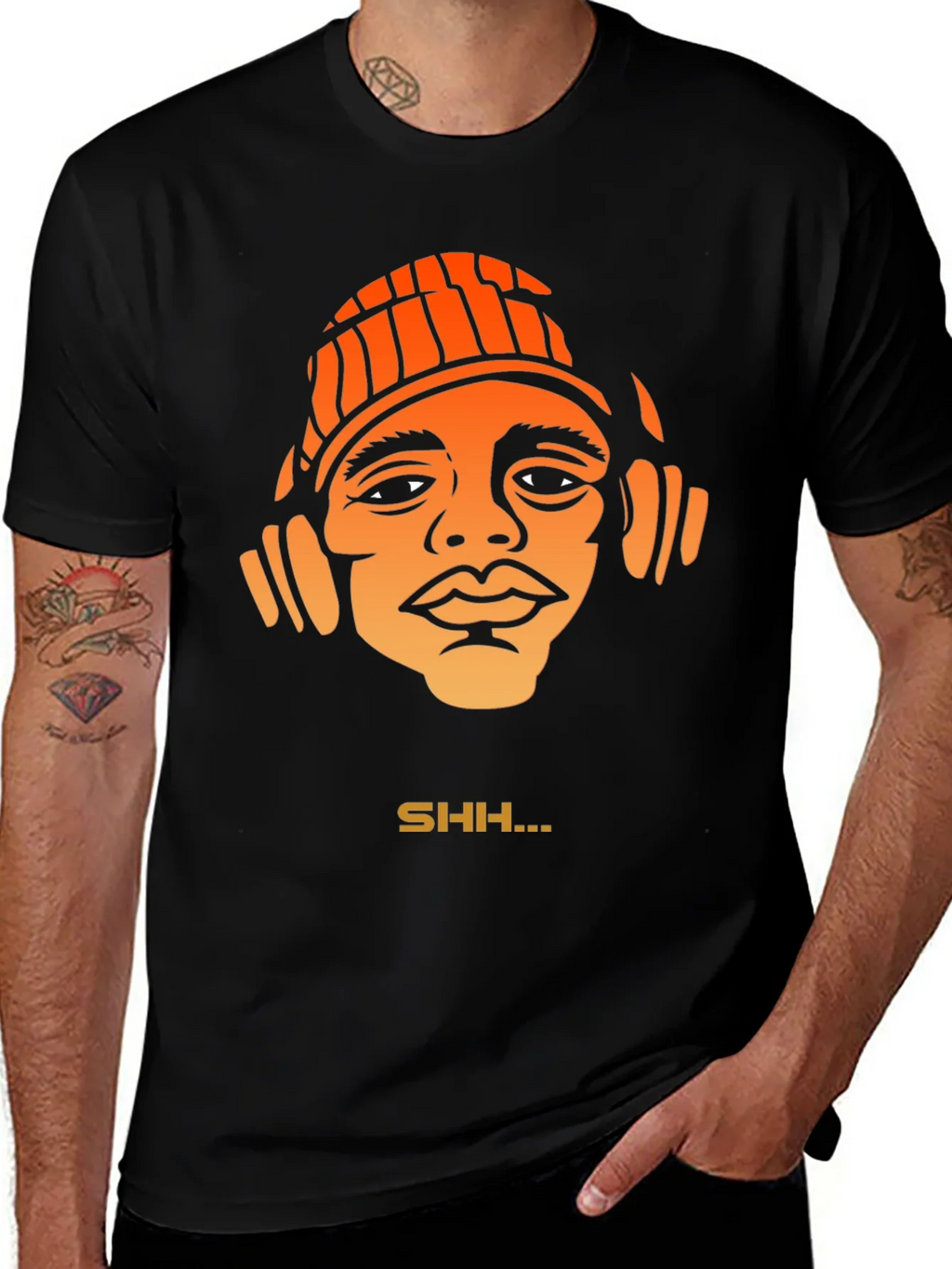Cool Graphic T-Shirt with SHH... Design product image 1