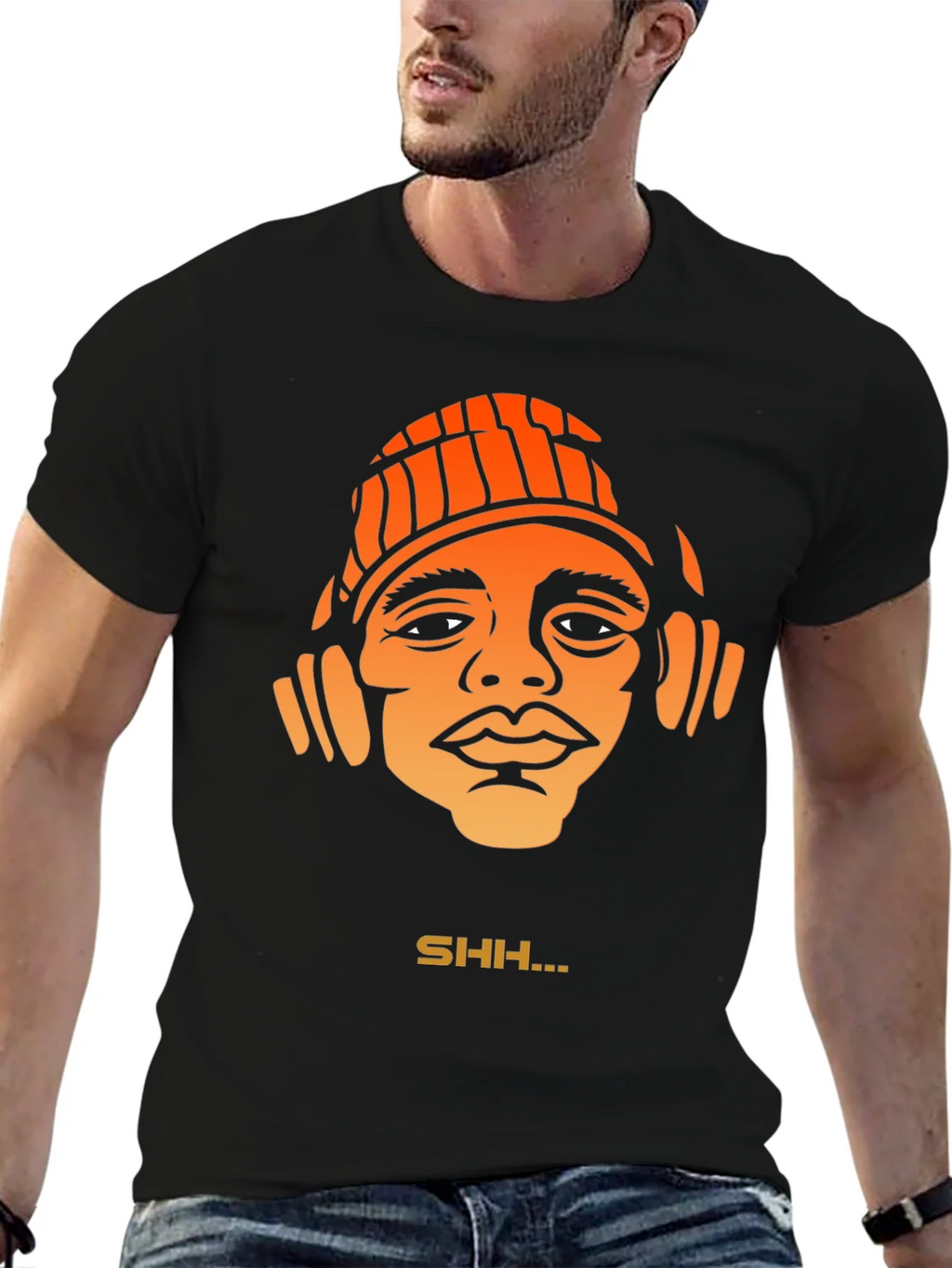 Cool Graphic T-Shirt with SHH... Design product image 6
