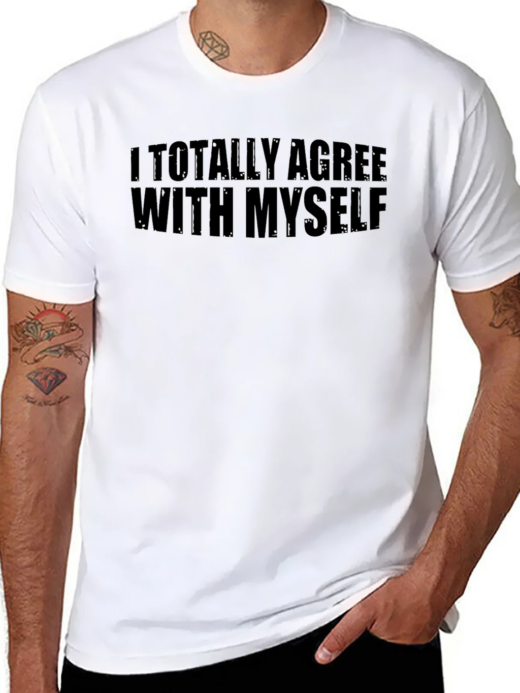 I Totally Agree With Myself Graphic T-Shirt product image 7