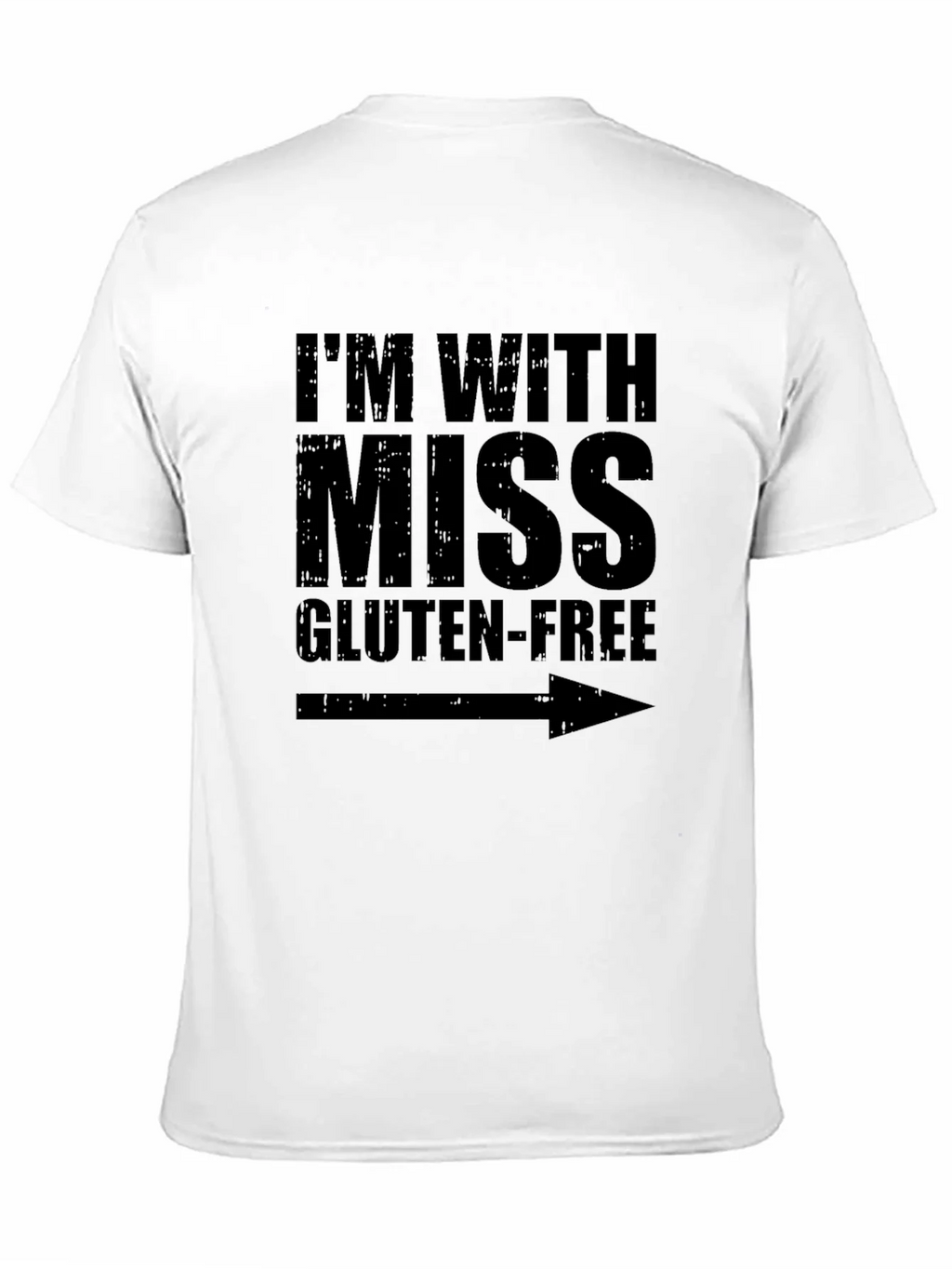 Im With Miss Gluten-Free Humor Graphic Tee product image 10
