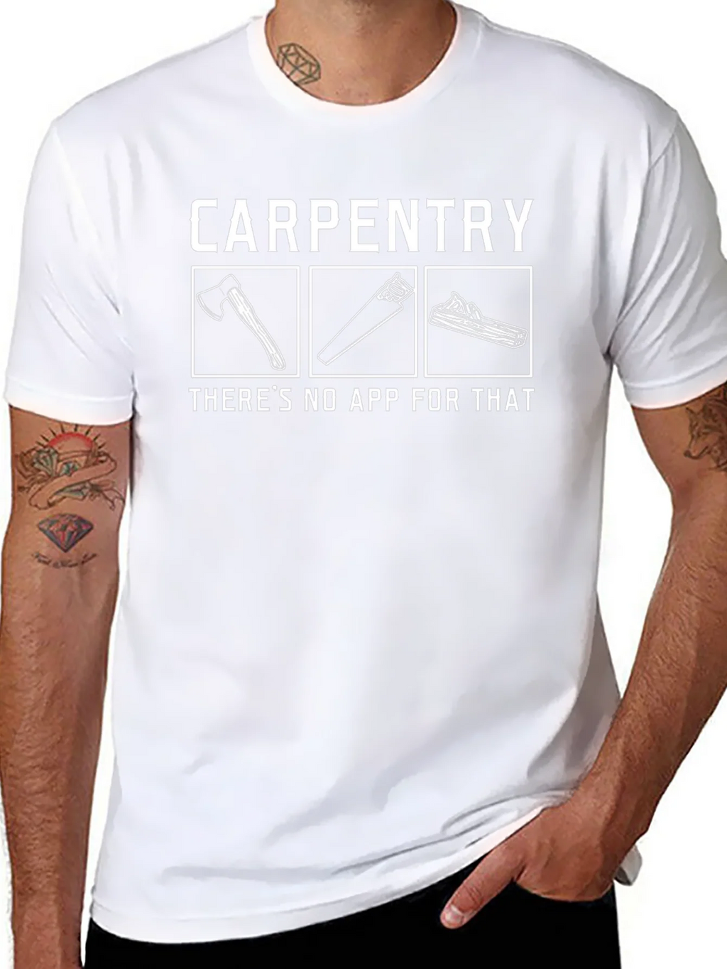 Carpentry No App T-Shirt product image 7