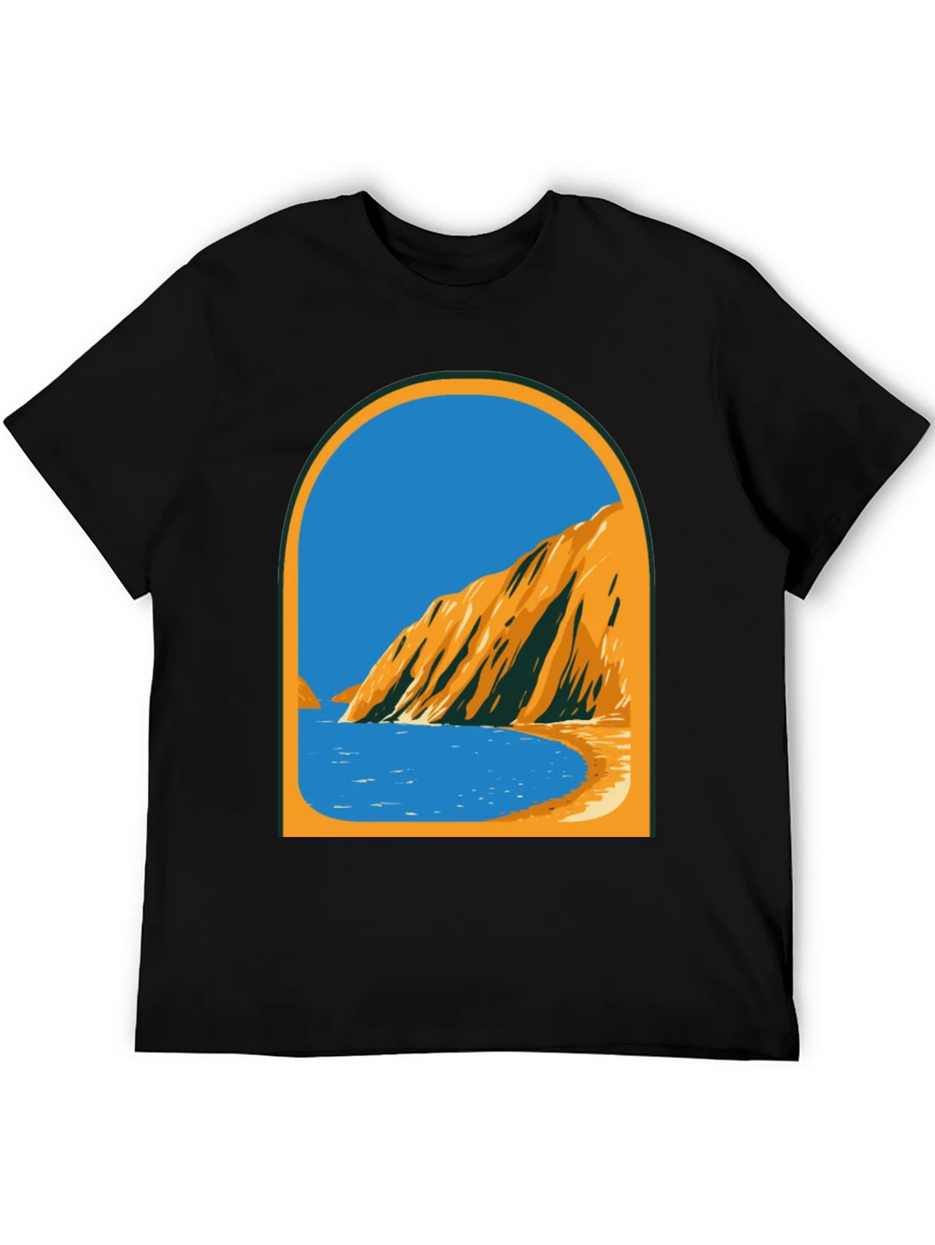 Coastal View Graphic Tee - Black product image 5
