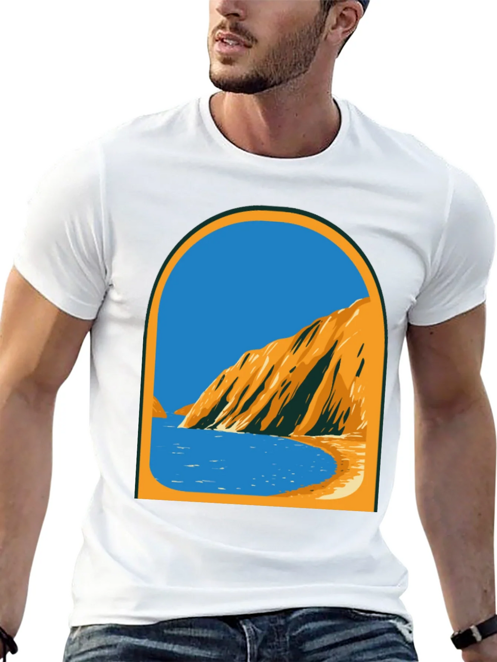 Coastal View Graphic Tee - Black product image 12
