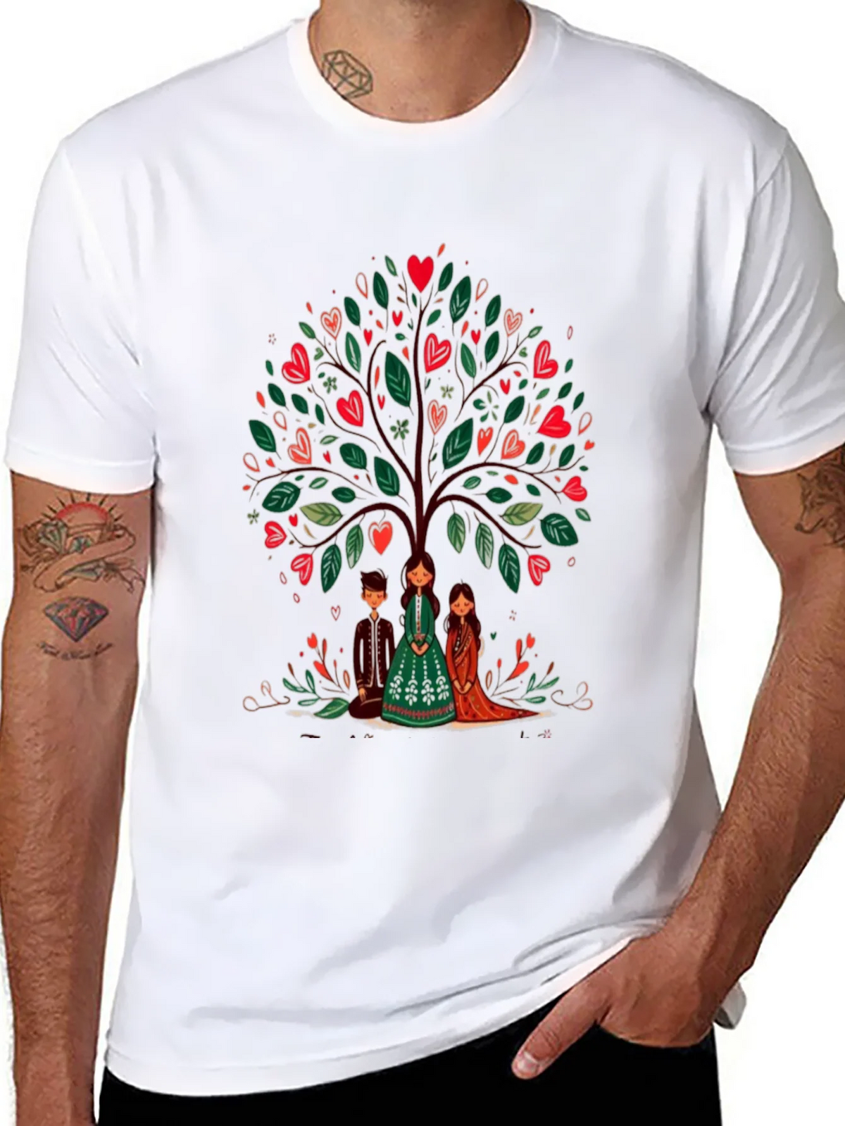 Heart Tree Graphic Tee - Whimsical Design product image 6