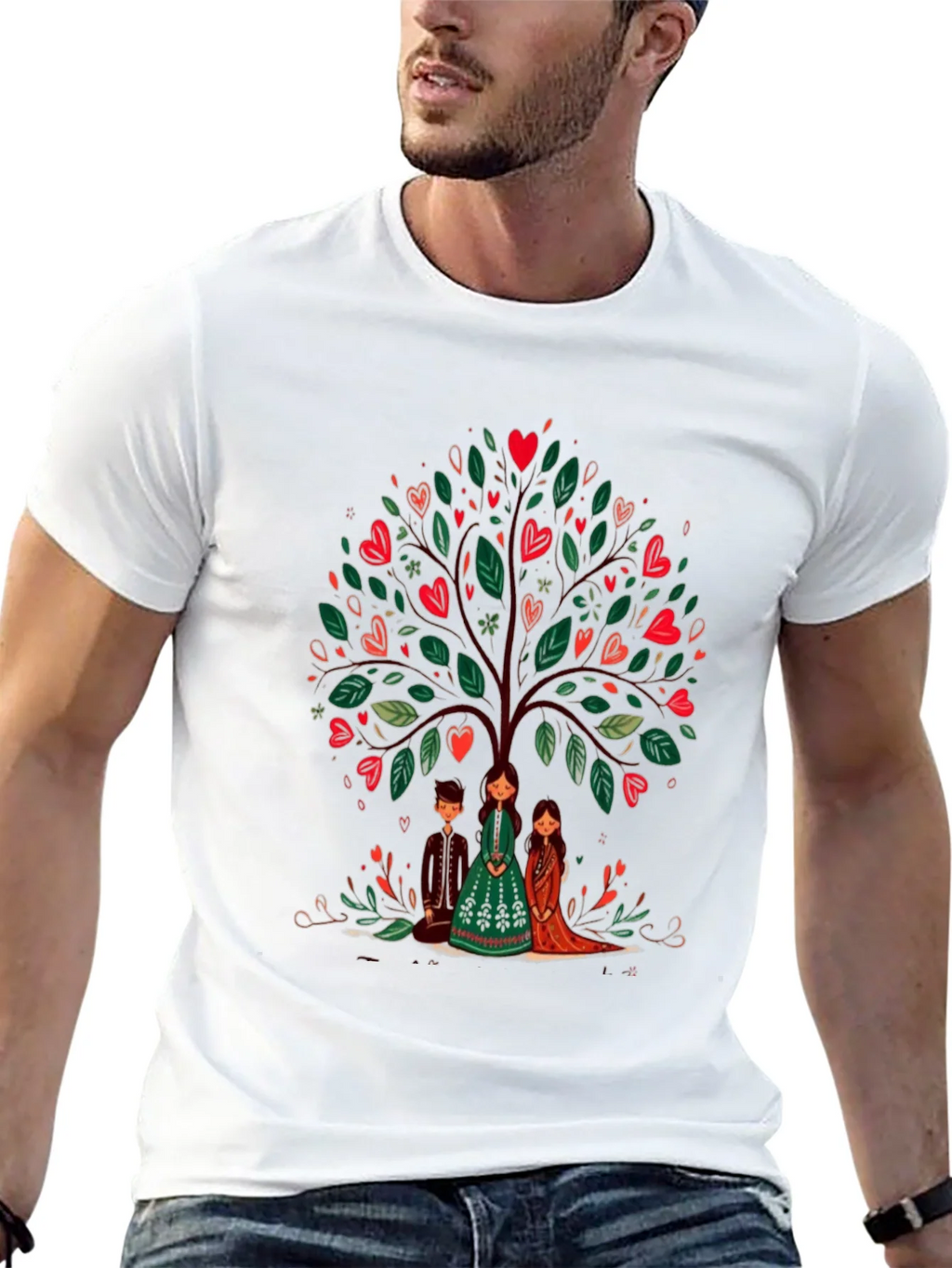 Heart Tree Graphic Tee - Whimsical Design product image 10
