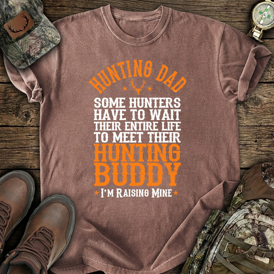 Hunting Dad Funny Buddy T-Shirt product image 5