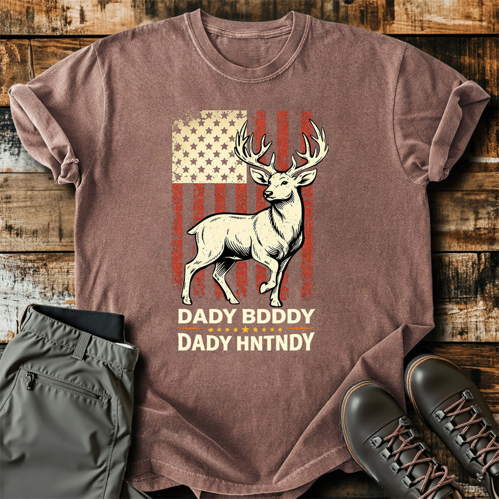 American Deer Hunting Dad T-Shirt product image 5