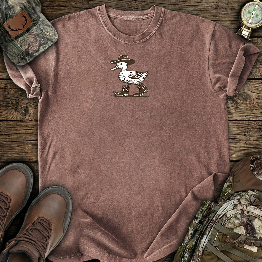 Funny Cowboy Duck T-Shirt product image 5