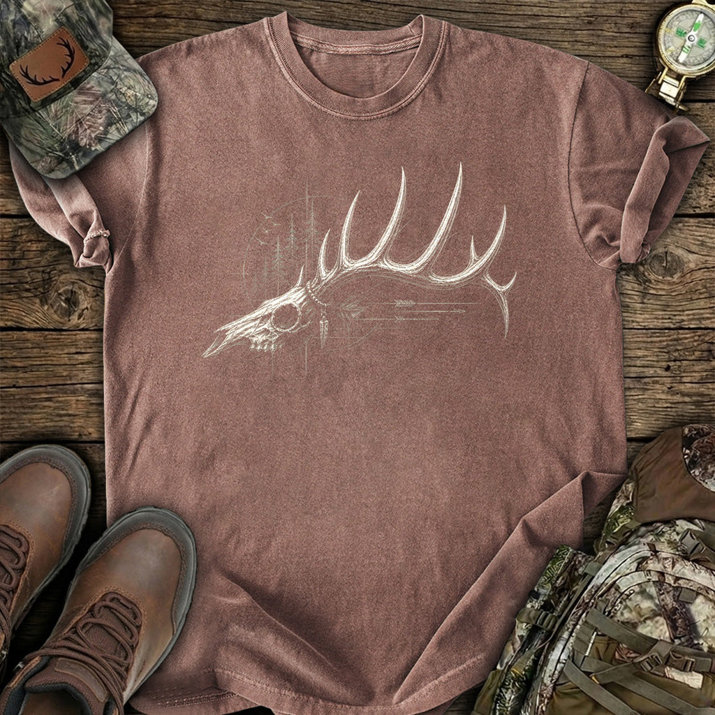 Deer Skull Antler T-Shirt product image 6