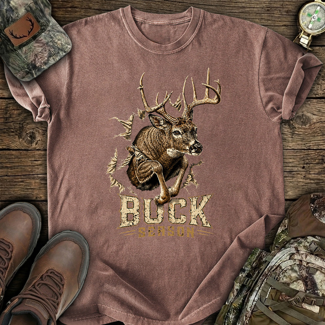 Buck Season Deer Hunting T-Shirt product image 7