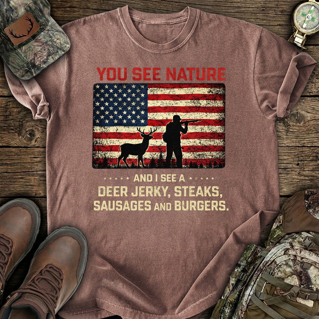 You See Nature I Deer T-Shirt product image 7