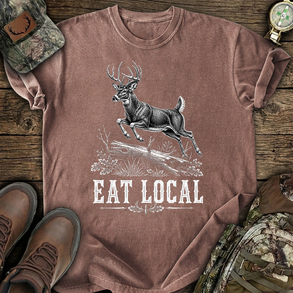 Eat Local Deer T-Shirt product image 5