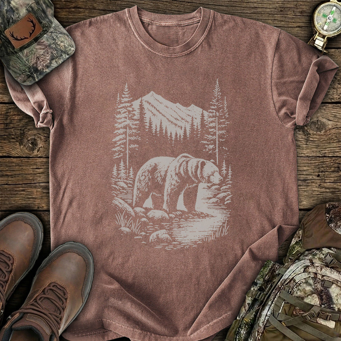Mountain Bear Solitude T-Shirt product image 4