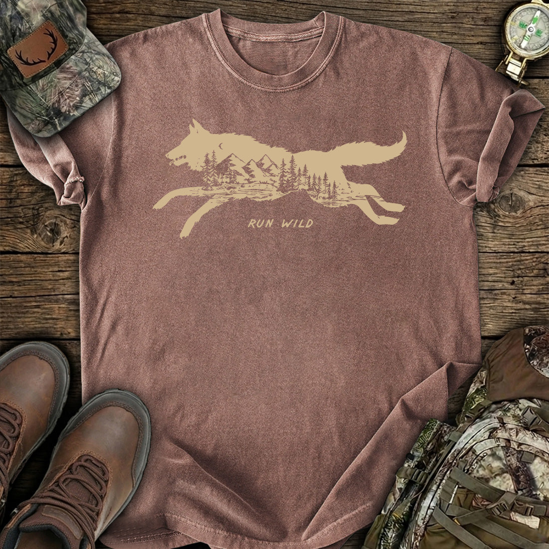 Run Wild Wolf T-Shirt product image 4