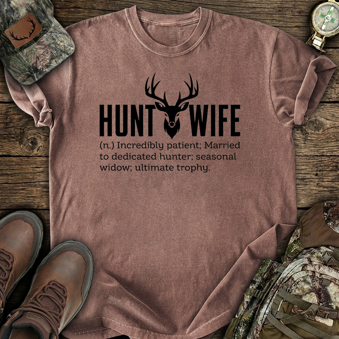 Funny Hunt Wife T-Shirt product image 5