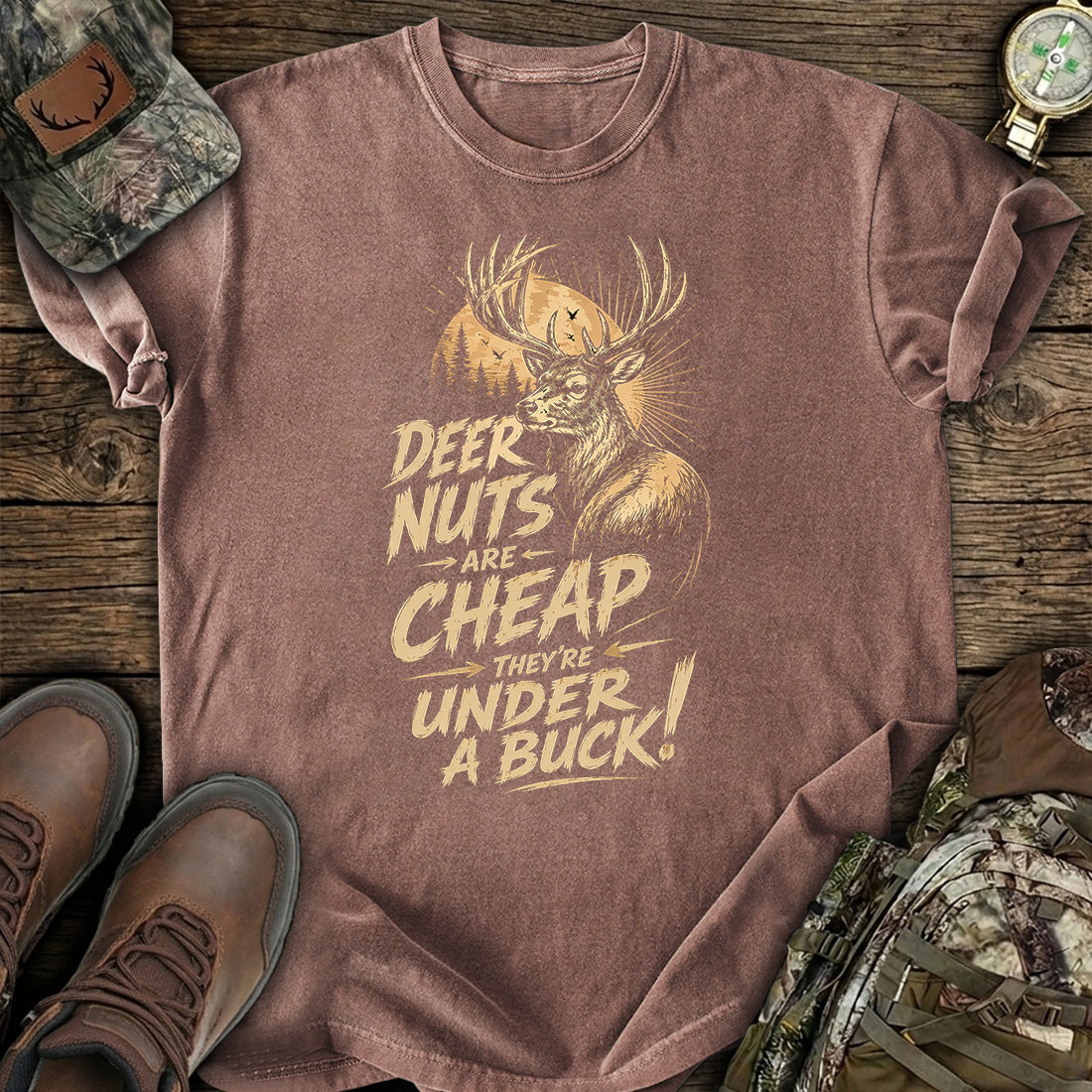 Deer Nuts Cheap Funny T-Shirt product image 7