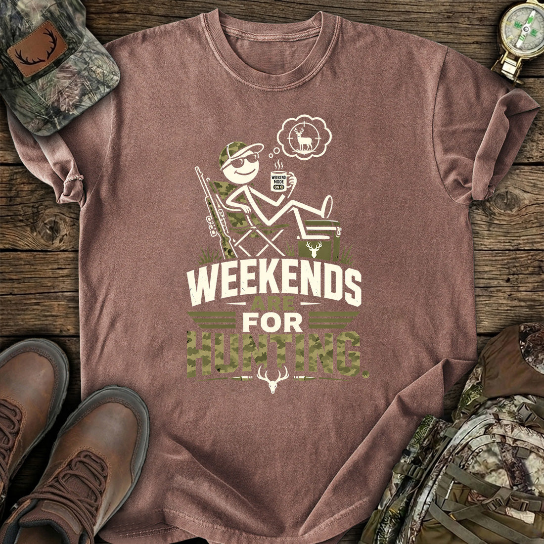 Weekends For Hunting T-Shirt product image 4