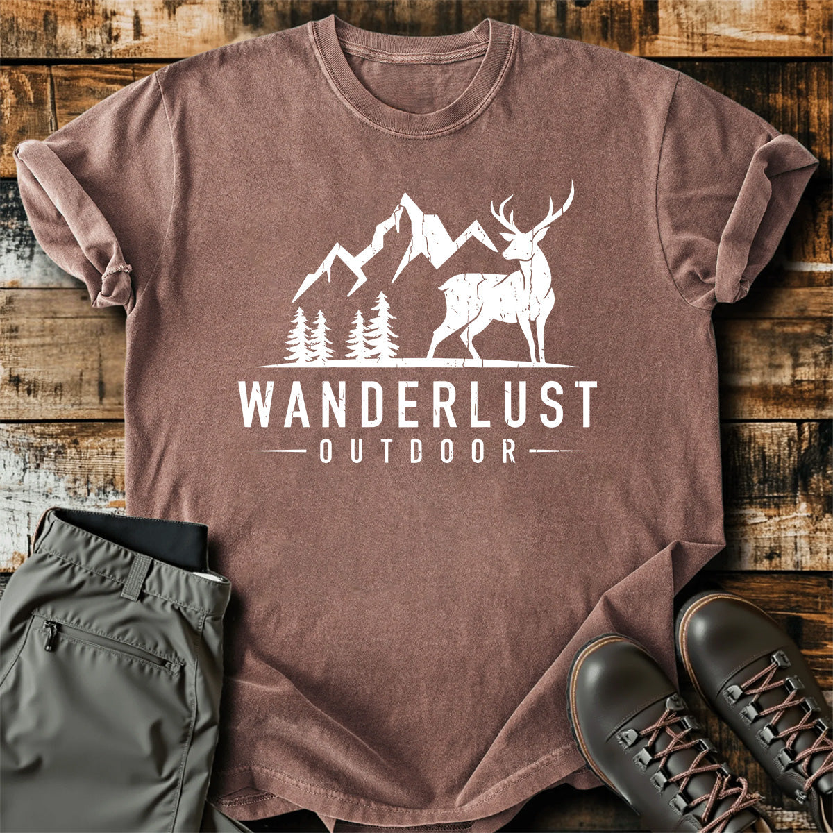 Wanderlust Outdoor Deer T-Shirt product image 7