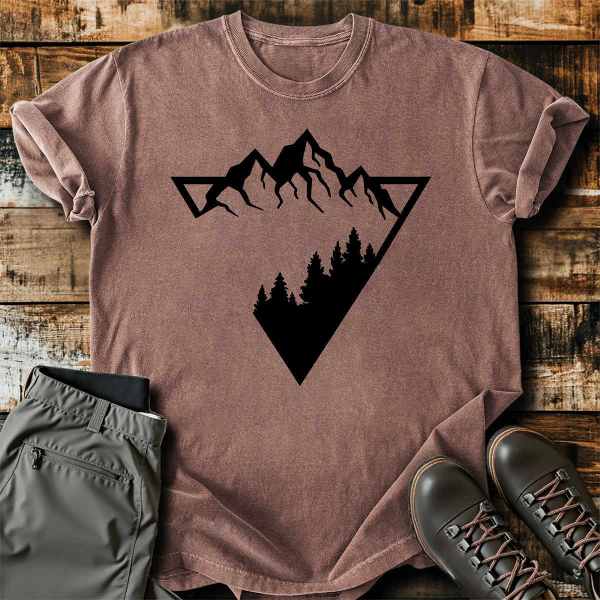 Mountain Forest Graphic T-Shirt product image 4