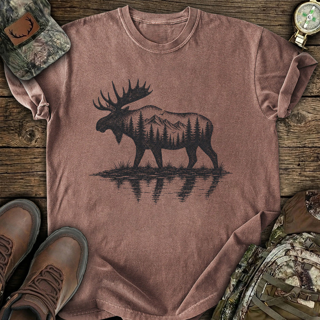 Vintage Moose Forest T-Shirt product image 4