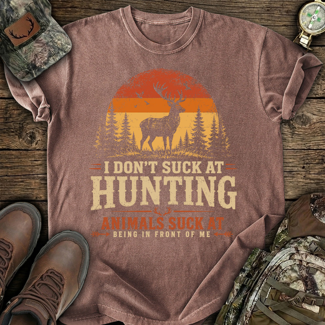 I Don't Suck At Hunting T-Shirt product image 7