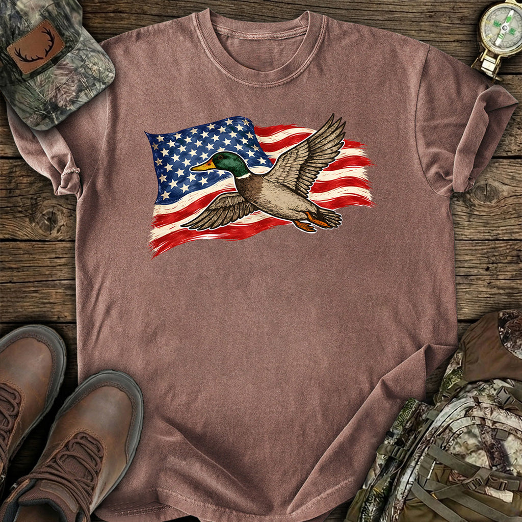 American Flag Duck Hunting T-Shirt product image 7