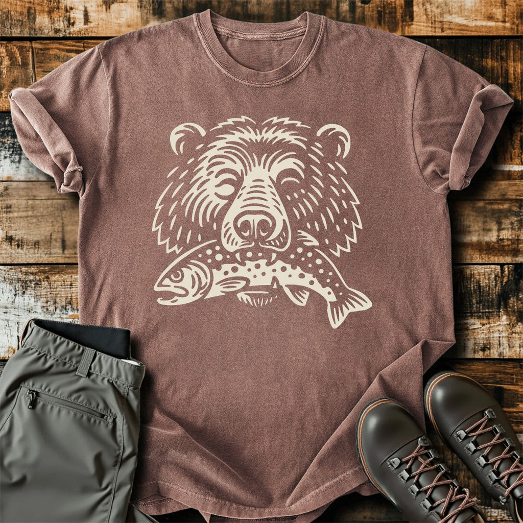 Wild Bear Fishing Outdoor T-Shirt product image 4