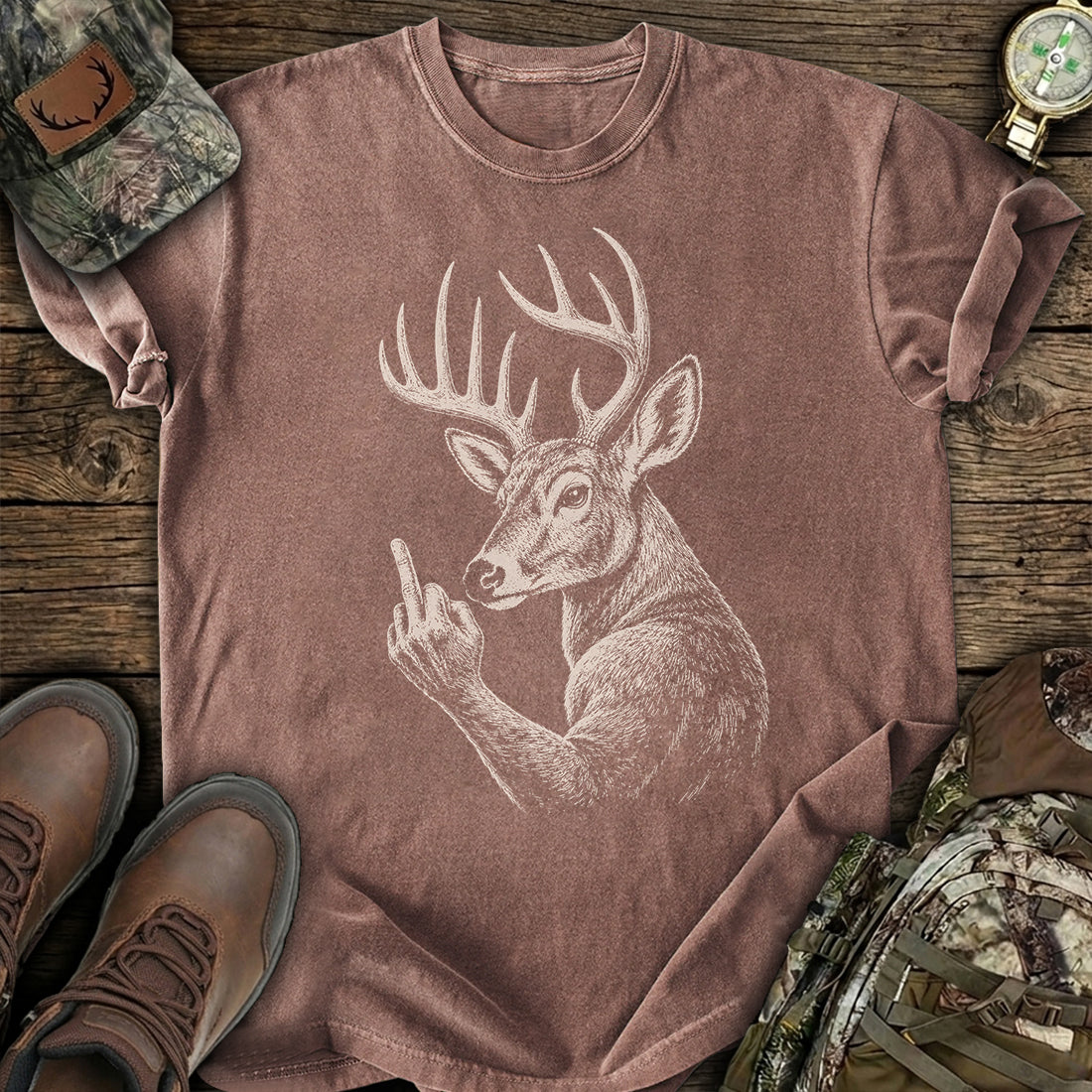 No More Bucks To Give Deer Hunter T-Shirt product image 3