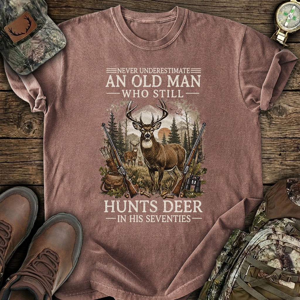 Personalized Ageless Deer Hunter Seventies T-Shirt product image 4