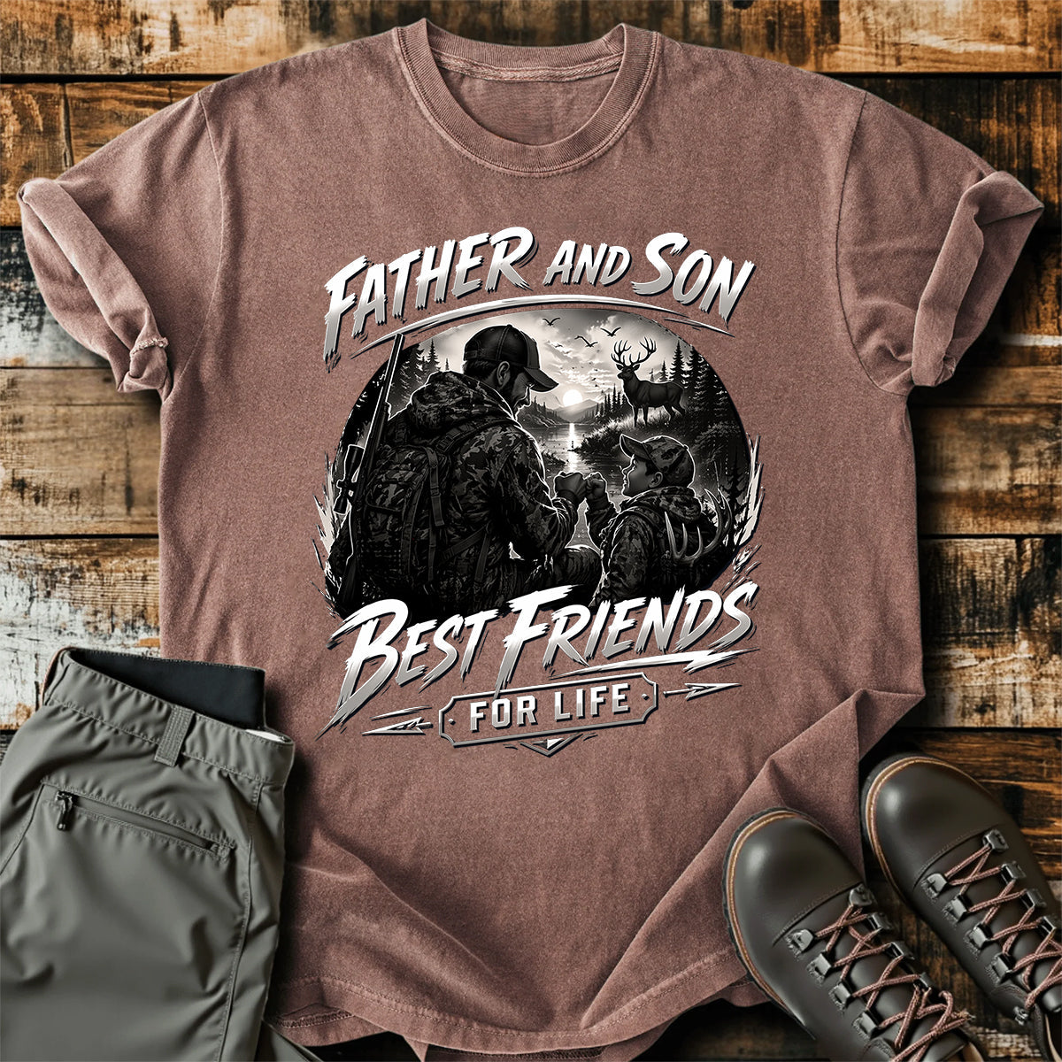 Father Son Hunting T-Shirt product image 5