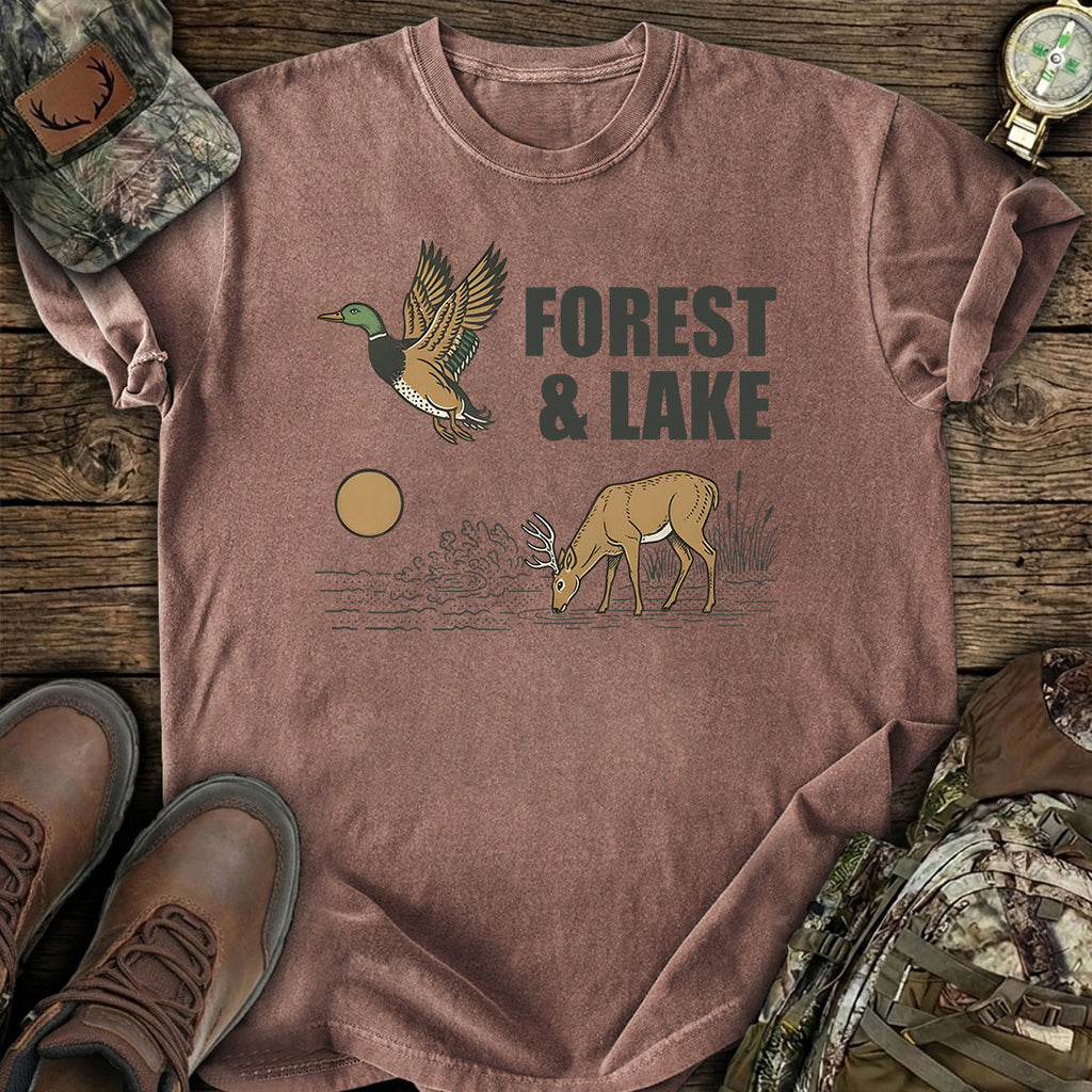 Forest Lake Deer T-Shirt product image 6