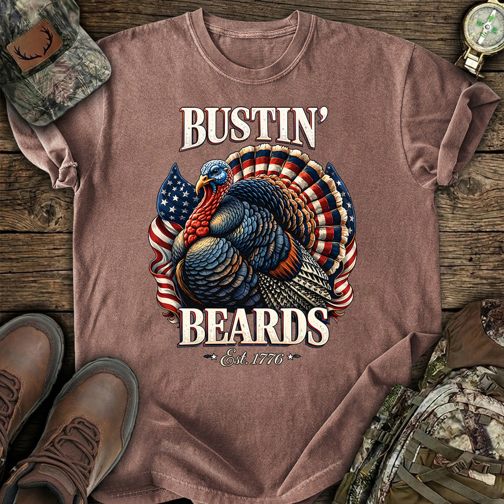 Turkey Hunting Bustin Beards T-Shirt product image 7