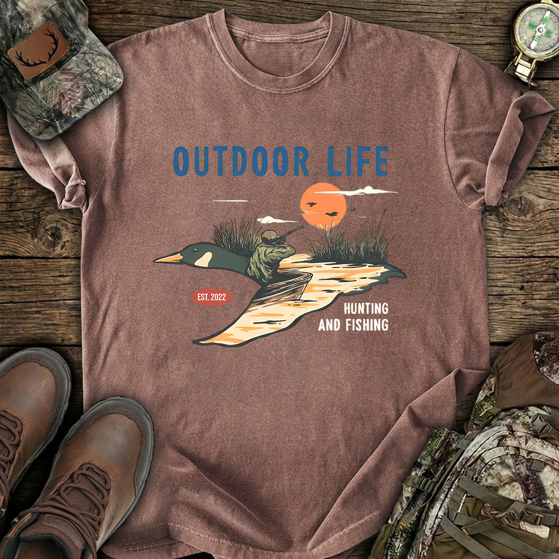 Duck Hunting Outdoor T-Shirt product image 4