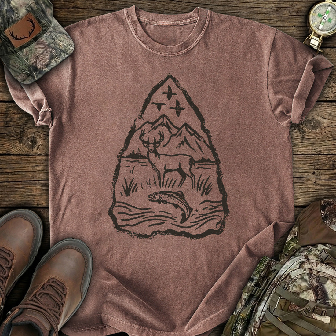 Deer Fishing T-Shirt product image 5