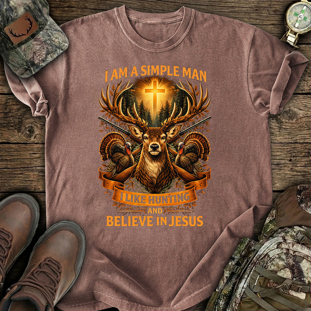 Hunting Jesus Simple Man T-Shirt product image 7