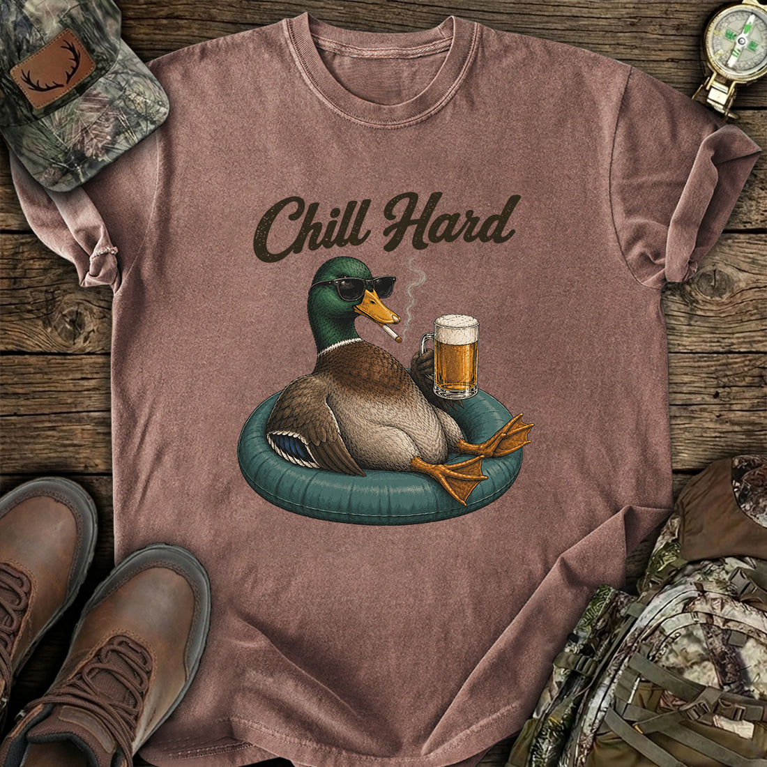 Funny Chill Duck T-Shirt product image 5