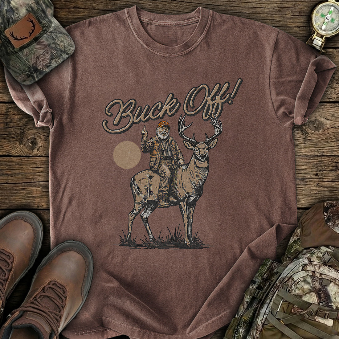 Untamed Buck Off Spirit T-Shirt product image 6