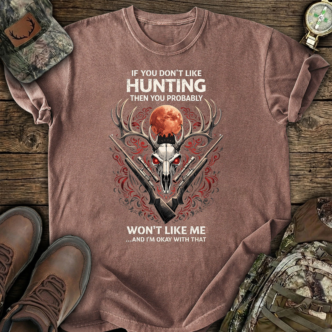 Hunting Don’t Like Me T-Shirt product image 7