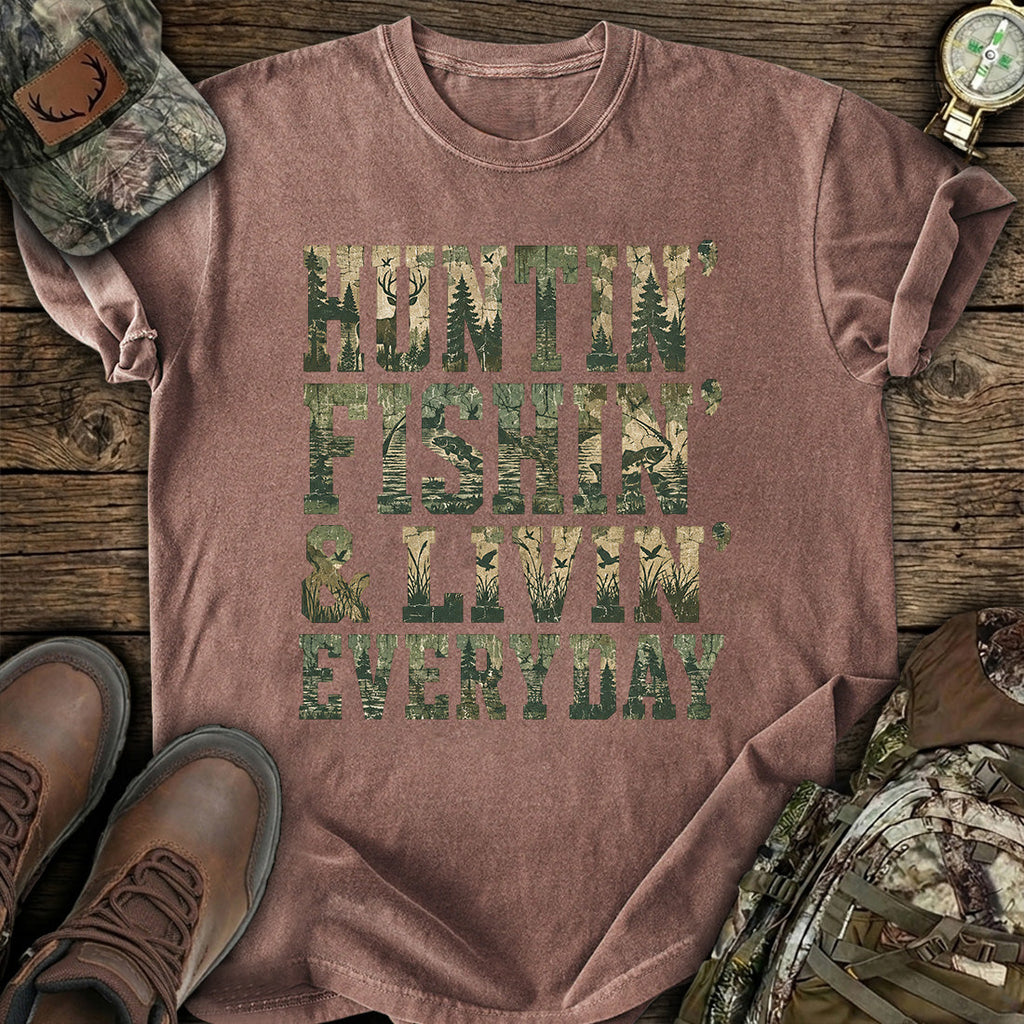 Hunt Fish Livin T-Shirt product image 5