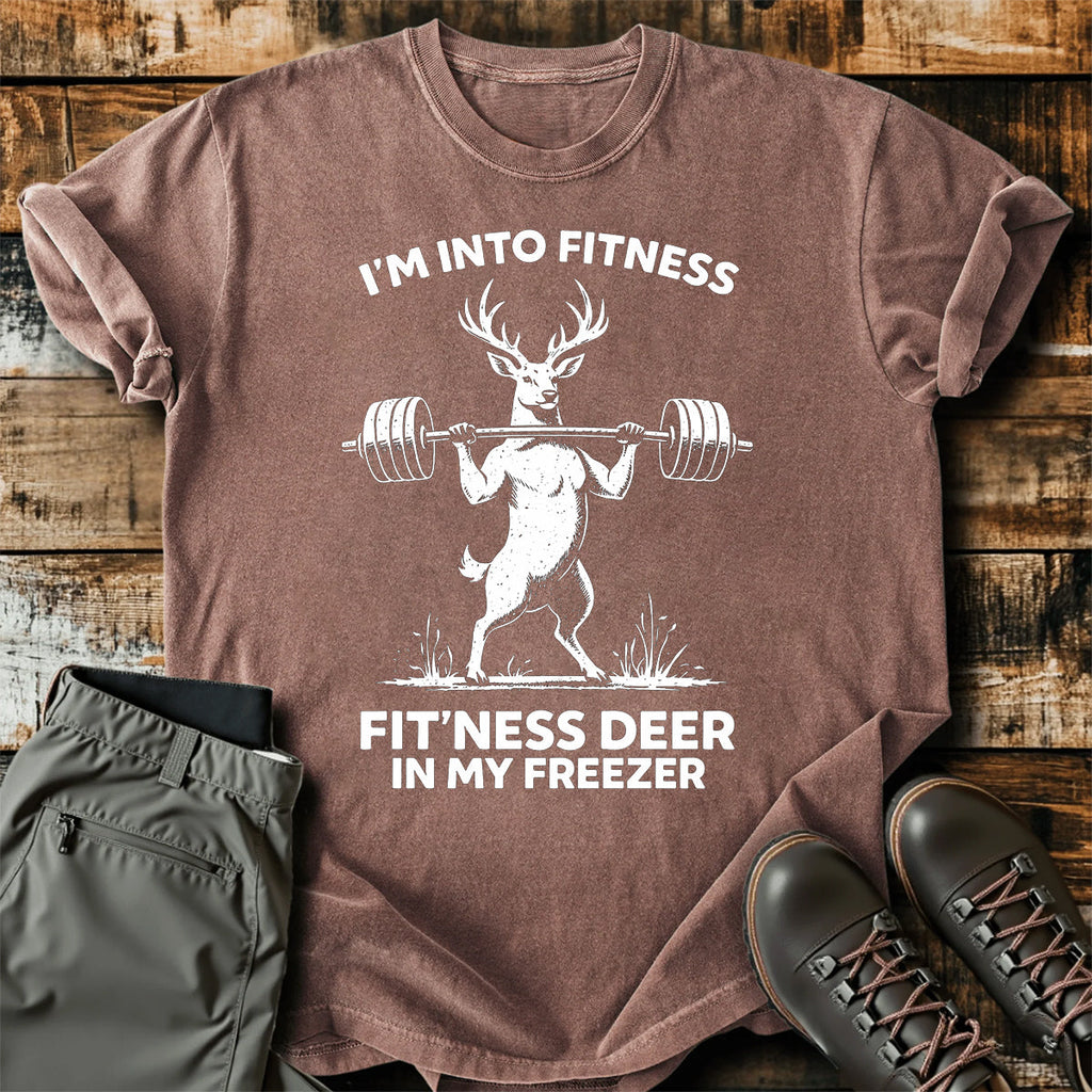 Funny Deer Fitness Joke T-Shirt product image 5