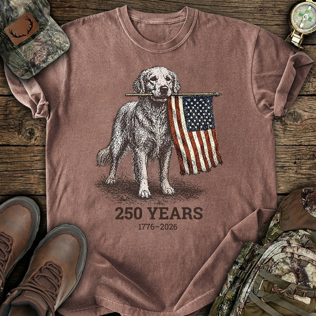 Patriotic Dog 250 Years T-Shirt product image 6