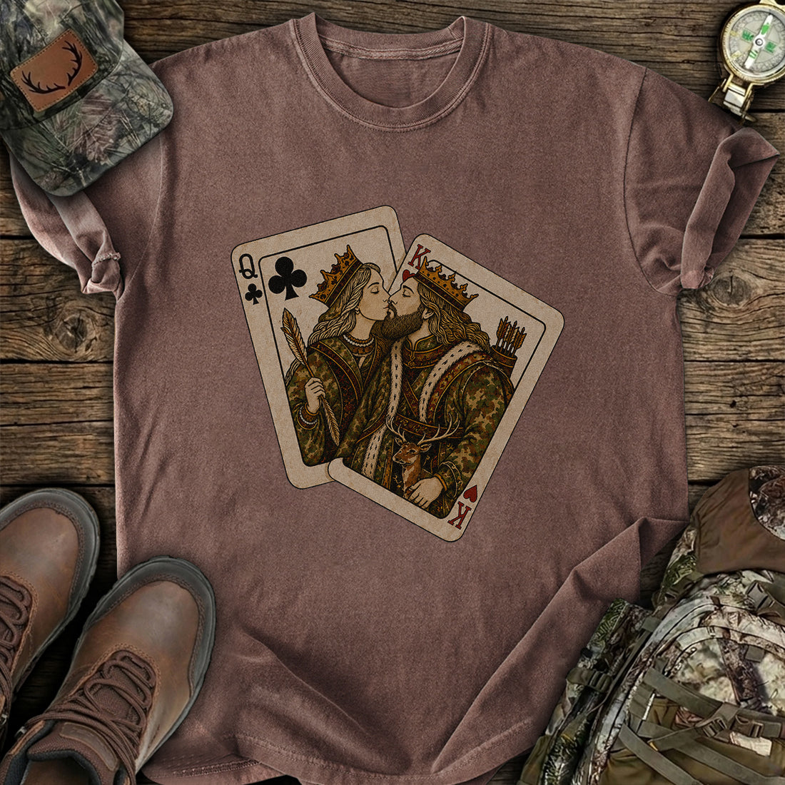 Hunter Hearts Royal T-Shirt product image 1