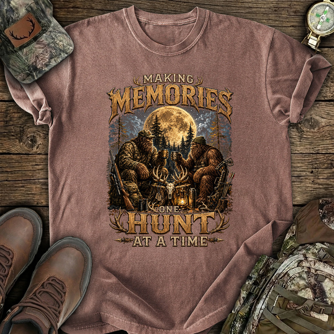 Bigfoot Hunt Memories T-Shirt product image 4