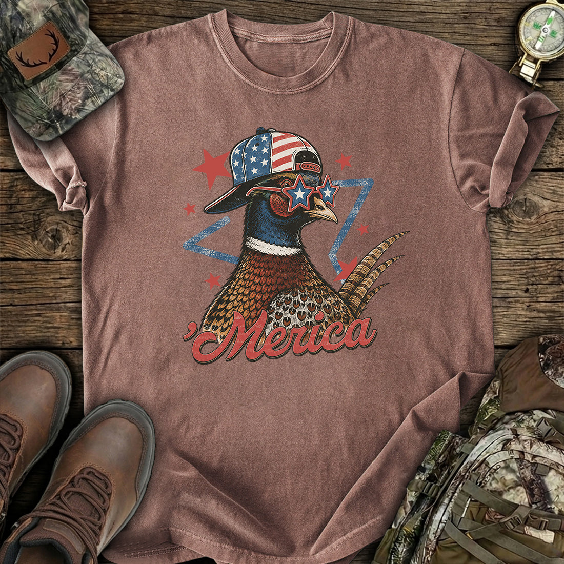 Patriotic Pheasant America T-Shirt product image 6