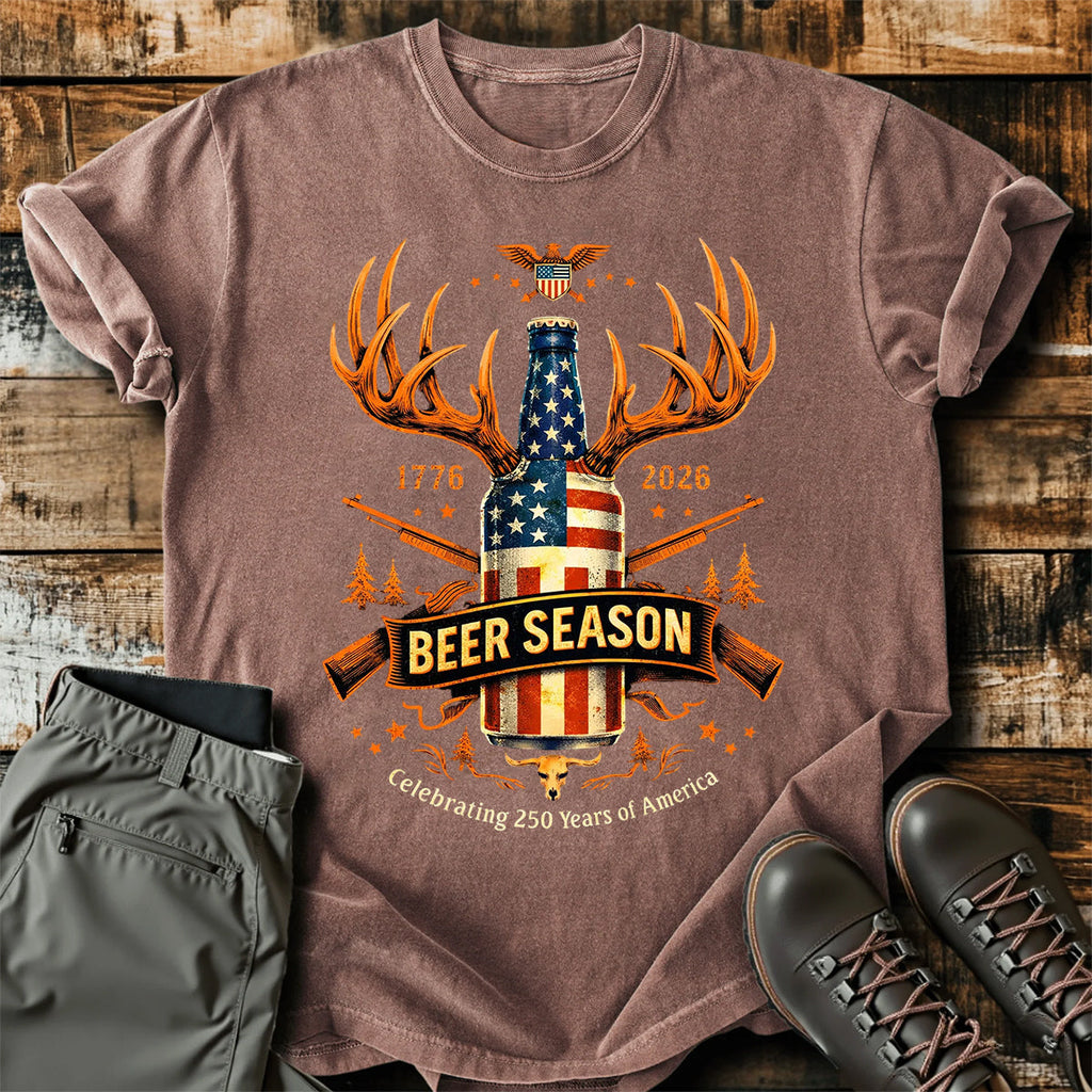 Beer Season USA Hunting T-Shirt product image 3