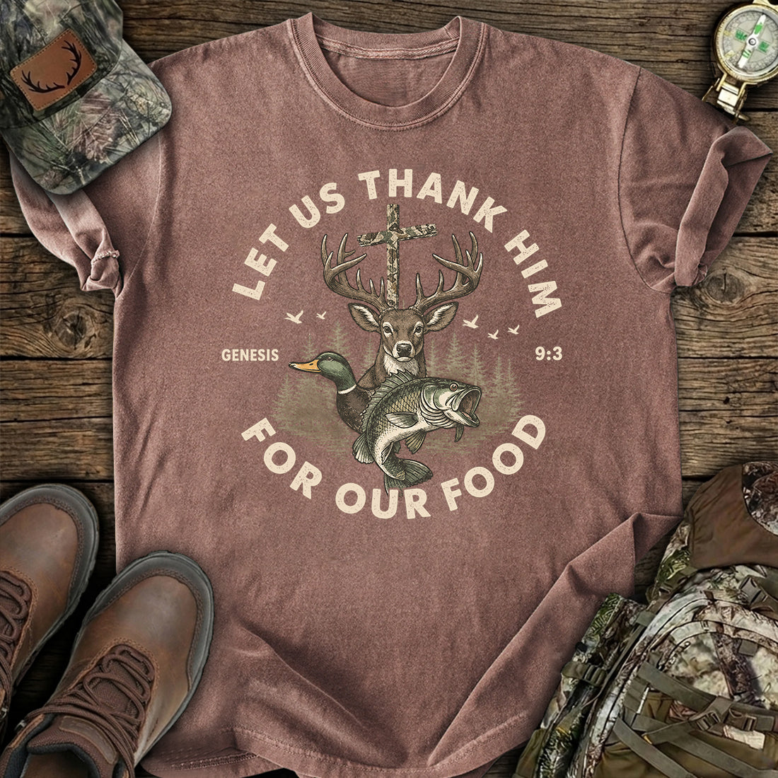 Blessed Hunt Harvest T-Shirt product image 4