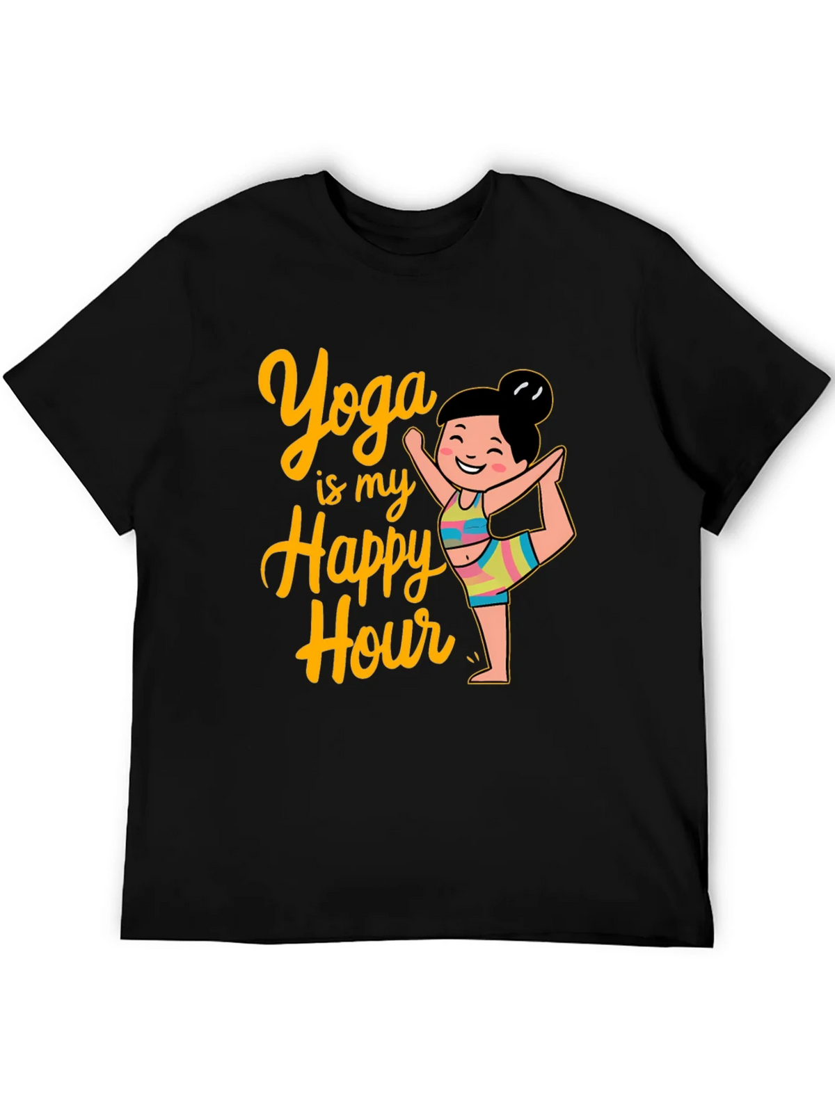 Yoga is My Happy Hour Graphic Tee product image 5