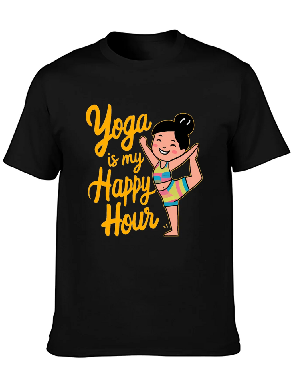Yoga is My Happy Hour Graphic Tee product image 3