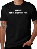 Hang On Let Me Overthink This Black T-Shirt product image 1